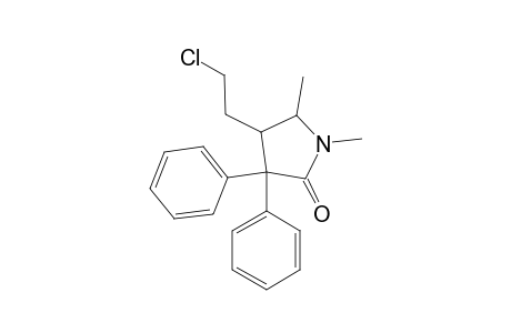 4-(2-Chloroethyl)-1,5-dimethyl-3,3-diphenyl-2-pyrrolidinone
