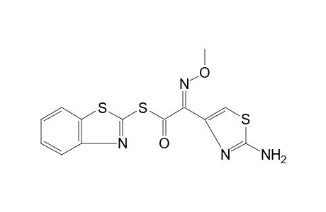 2-AMINOTHIO-4-THIAZOLEGLYOXYLIC ACID, S-(2-BENZOTHIAZOLYL) ESTER, alpha-(o-METHYLOXIME)