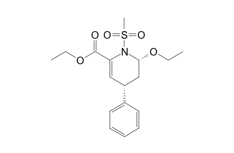 (2R*,4S*)-1-(methylsufonyl)-2-ethoxy-4-phenyl-6-(ethoxycarbonyl)-1,2,3,4-hydropyridine