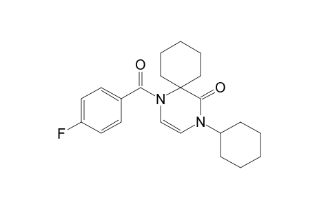 4-Cyclohexyl-1-(4-fluorobenzoyl)-1,4-diazaspiro[5.5]undec-2-en-5-one