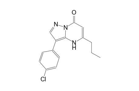 3-(4-chlorophenyl)-5-propylpyrazolo[1,5-a]pyrimidin-7(4H)-one