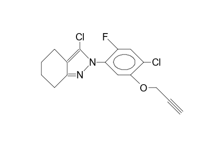3-Chloro-2-(4-chloro-2-fluoro-5-[2-propynyloxy]-phenyl)-4,5,6,7-tetrahydro-2H-indazole