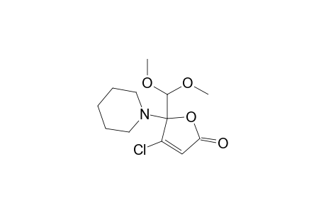 5-(Dimethoxymethyl)-4-chloro-5-(piperidino)-2(5H)-furanone