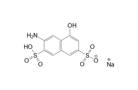 3-AMINO-5-HYDROXY-2,7-NAPHTHALENEDISULFONIC ACID, MONOSODIUM SALT