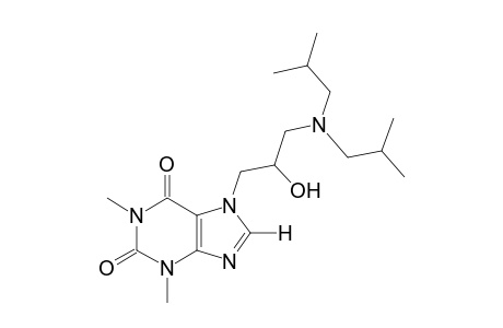 7-[3-(diisobutylamino)-2-hydroxypropyl]theophylline