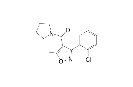1-{[3-(o-chlorophenyl)-5-methyl-4-isoxazolyl]carbonyl}pyrrolidine