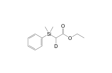 Ethyl 2-(dimethyl(phenyl)silyl)acetate-2-D