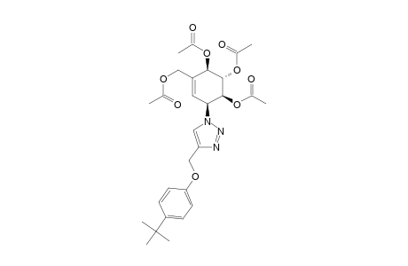(1S,2S,3R,6S)-4-(Acetoxymethyl)-6-(4-{[4-(tert-butyl)-phenoxy]methyl}-1H-1,2,3-triazol-1-yl)cyclohex-4-ene-1,2,3-triyl Triacetate