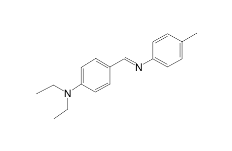 N,N-Diethyl-4-((E)-[(4-methylphenyl)imino]methyl)aniline