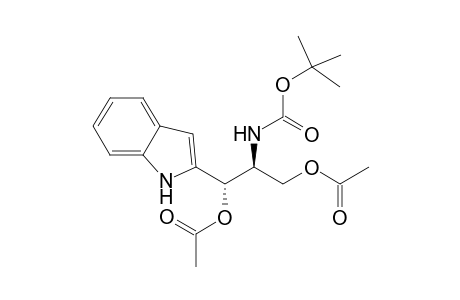 2-[(1S,2S)-2-(tert-Butoxycarbonylamino)-1,3-diacetyloxy)propyl]indole