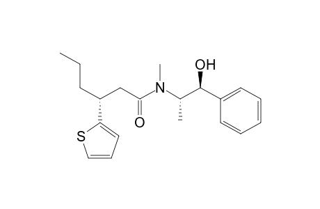 (+)-(3R,1'S,2'S)-N-(1'-Hydroxy-1'-phenylpropan-2'-yl)-N- methyl-3-(thien-2-yl)hexanamide