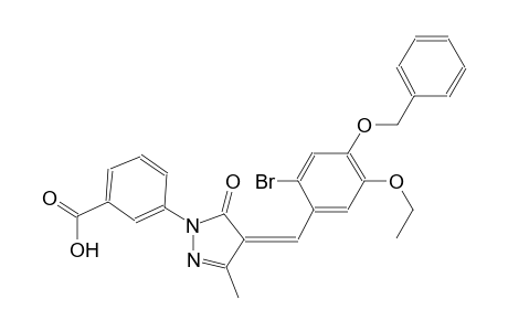 3-{(4Z)-4-[4-(benzyloxy)-2-bromo-5-ethoxybenzylidene]-3-methyl-5-oxo-4,5-dihydro-1H-pyrazol-1-yl}benzoic acid