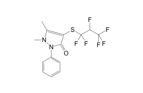 4-(1,1,2,3,3,3-Hexafluoro-propylsulfanyl)-1,5-dimethyl-2-phenyl-1,2-dihydro-pyrazol-3-one