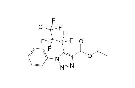 5-(3-Chloro-1,1,2,2,3,3-hexafluoropropyl)-1-phenyl-1H-1,2,3-triazole-4-carboxylic acid ethyl ester