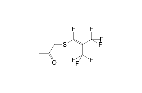 1-(1,3,3,3-Tetrafluoro-2-trifluoromethyl-propenylsulfanyl)-propan-2-one
