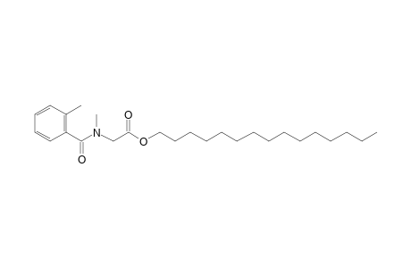 Sarcosine, N-(2-methylbenzoyl)-, pentadecyl ester