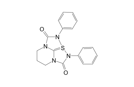 2,3-Diphenyl-6,7-dihydro-5H-2a-thia(2a-S(IV))-2,3,4a,7a-tetraazacyclopent[cd]indene-1,4(2H,3H)-dione