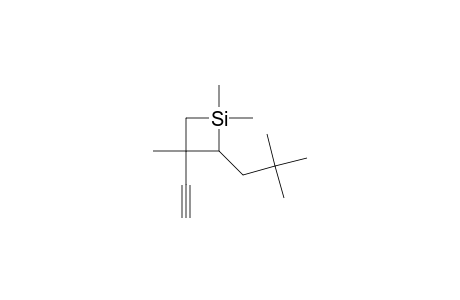 E-1,1-DIMETHYL-3-METHYL-(2'-ETHINYL)-2-NEOPENTYL-1-SILACYCLOBUTANE