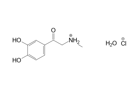 3',4'-dihydroxy-2-(methylamino)acetophenone, hydrochloride, hydrate