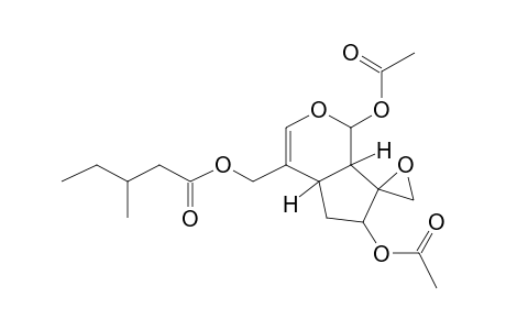 (1S,4as,6S,7R,7as)-4-(((3-methylpentanoyl)oxy)methyl)-4A,5,6,7A-tetrahydro-1H-spiro[cyclopenta[C]pyran-7,2'-oxirane]-1,6-diyl diacetate