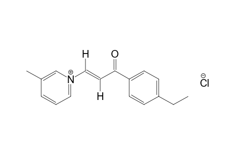 trans-1-[3-(p-ethylphenyl)-3-oxopropenyl]-3-picolinium chloride