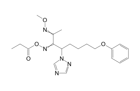 2,3-Octanedione, 8-phenoxy-4-(1H-1,2,4-triazol-1-yl)-, 2-(O-methyloxime) 3-[O-(1-oxopropyl)oxime]