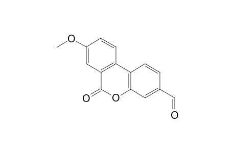 8-Methoxy-6-oxo-dibenzo(bd)pyran-3-carbaldehyde