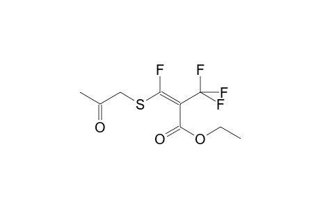 Ethyl (2E)-3-fluoro-3-[(2-oxopropyl)sulfanyl]-2-(trifluoromethyl)-2-propenoate