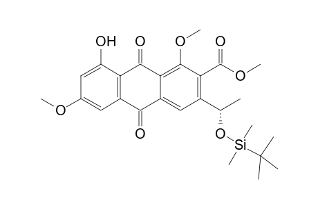 3-[(1S)-1-[tert-butyl(dimethyl)silyl]oxyethyl]-8-hydroxy-1,6-dimethoxy-9,10-dioxo-2-anthracenecarboxylic acid methyl ester