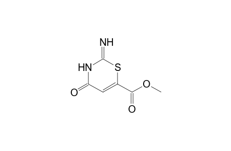 4H-1,3-Thiazine-6-carboxylic acid, 2-amino-4-oxo-, methyl ester