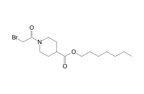 Isonipecotic acid, N-(bromoacetyl)-, heptyl ester