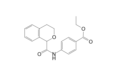 benzoic acid, 4-[[(3,4-dihydro-1H-2-benzopyran-1-yl)carbonyl]amino]-, ethyl ester