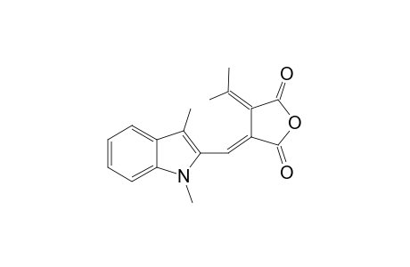 IFO;2-[1,3-DIMETHYL-2-INDOLYL-METHYLENE]-3-ISOPROPYLIDENE-SUCCINIC-ANHYDRIDE