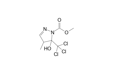 4-METHYL-5-TRICHLOROMETHYL-4,5-DIHYDRO-1H-1-PYRAZOLE-METHYLESTER