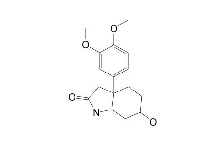 2-Oxo-3a-[3,4-(dimethoxy)phenyl]-6-hydroxy-2,3,3a,4,5,6,7,7a-octahydroindole