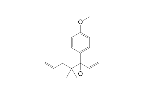 3-(4-Methoxyphenyl)-4,4-dimethyl-3-hepta-1,6-dienol