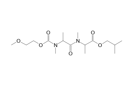 Alanylalanine, N,N'-dimethyl-N'-(2-methoxyethoxycarbonyl)-, isobutyl ester