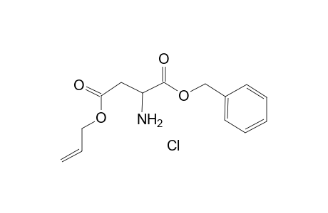 .beta.-Allyl .alpha.-benzyl (2R)-aspartate diester hydrochoride