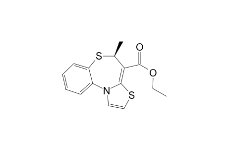 4-ETHOXYCARBONYL-5-METHYL-5H-THIAZOLO-[2,3-D]-[1,5]-BENZOTHIAZEPINE