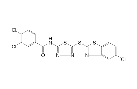 N-{5-[(5-CHLORO-2-BENZOTHIAZOLYL)THIO]-1,3,4-THIADIAZOL-2-YL}-3,4-DICHLOROBENZAMIDE