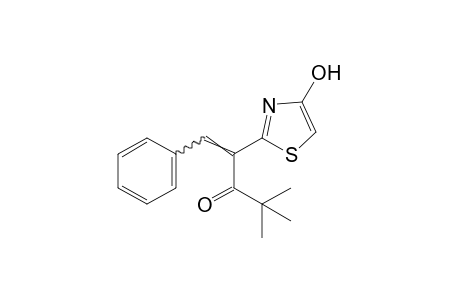 4,4-dimethyl-2-(4-hydroxy-2-thiazolyl)-1-phenyl-1-penten-3-one