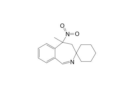 3-Nitro-3-methyl-4,5-dihydro-3H-(2)-spiro[cyclohexa-benzazepine]