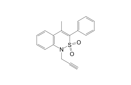 4-methyl-3-phenyl-1-(2-propynyl)-1H-2,1-benzothiazine, 2,2-dioxide