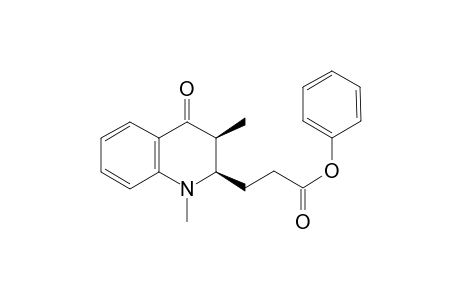 syn-Phenyl 3-(1,3-dimethyl-4-oxo-1,2,3,4-tetrahydroquinolin-2-yl)propanoate