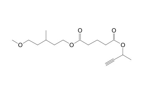 Glutaric acid, but-3-yn-2-yl 3-methyl-5-methoxypentyl ester