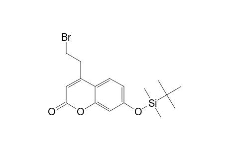 4-(2-BROMOETHYL)-7-(TERT.-BUTYLDIMETHYLSILYLOXY)-2H-CHROMEN-2-ONE