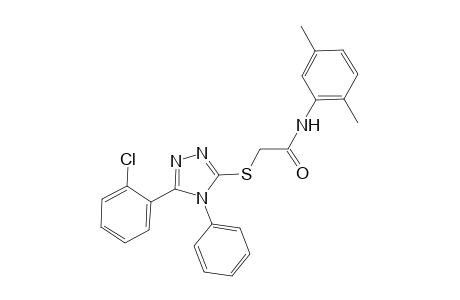 2-{[5-(2-chlorophenyl)-4-phenyl-4H-1,2,4-triazol-3-yl]sulfanyl}-N-(2,5-dimethylphenyl)acetamide