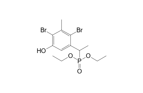 DIETHYL-1-[(2,4-DIBROMO-(3-HYDROXY-PHENYL))]-ETHYL-PHOSPHONATE