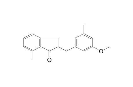 2-(3-Methoxy-5-methylbenzyl)-7-methyl-1-indanone