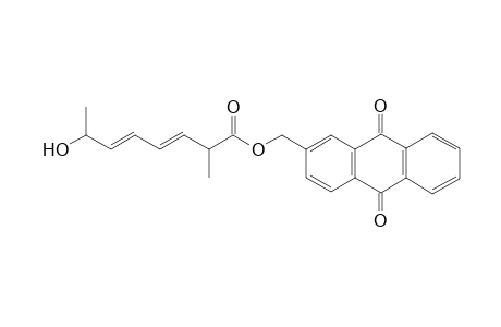 3,5-Octadienoic acid, 7-hydroxy-2-methyl-, (9,10-dioxo-9,10-dihydro-2-anthracenyl)methyl ester